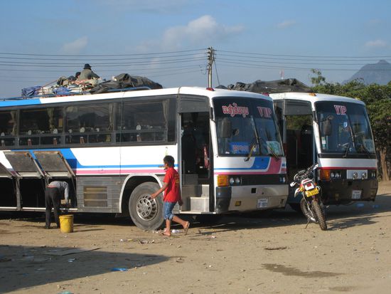 gepaeckverladung in luang prabang