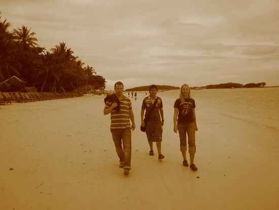 Unser Mittagsausflug am Regentag nochmal ins Städtle und dort an den Strand