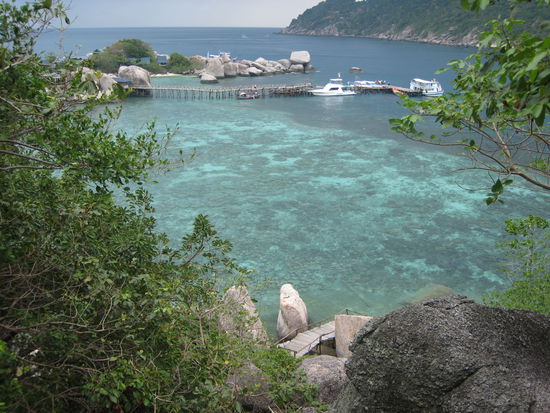 blick ins tuerkisgruene wasser!