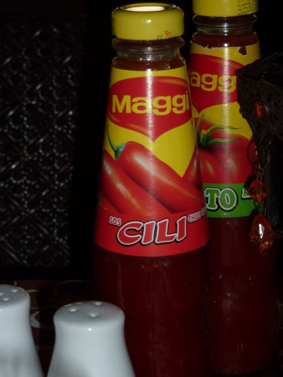 "Malayische Spezialitaet". Gibt es immer und überall.