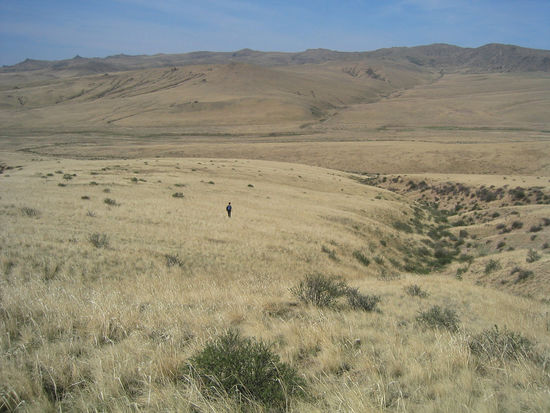 Cathrien auf dem Weg zum Forschungszentrum