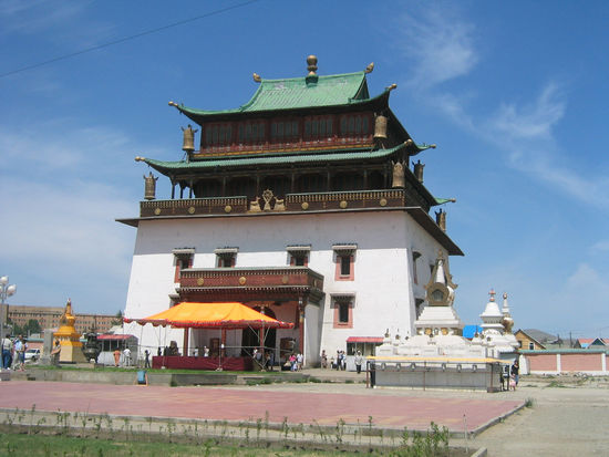 Im Kloster Gandantegchenling in Ulan Bator