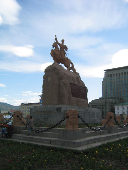 Statue von Sukhbaatar