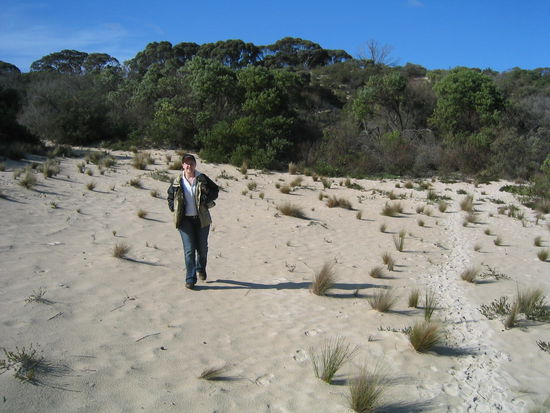 Sand.... Die Düne war dann doch so gross, dass sie nicht mehr aufs Bild passte