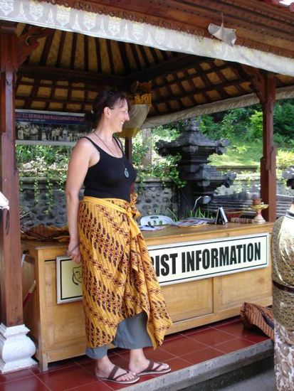 Sarong ist Pflicht