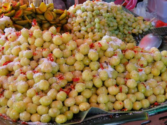Trauben mit Eis und CHILLI