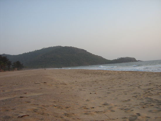 Agonda. Unser traumhaft leerer Strand. Hier konnten wir unsere Seele baumeln lassen.