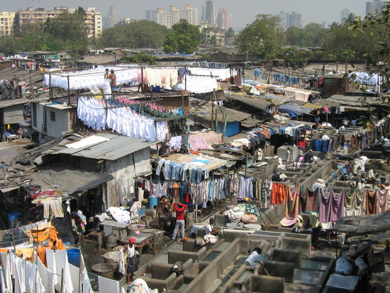 Hier wird die Waesche gewaschen (Mumbai)