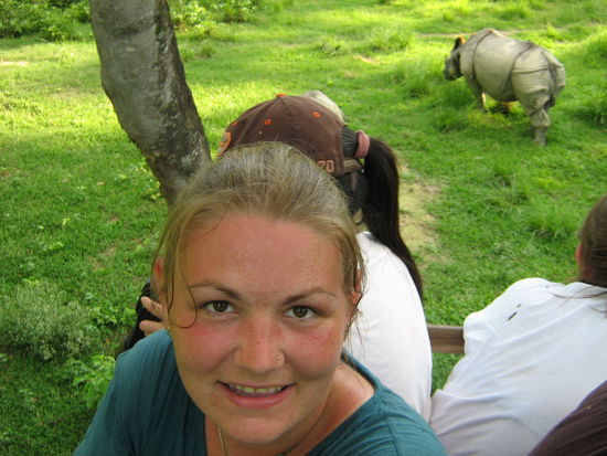 Während der Elefanten-Safari