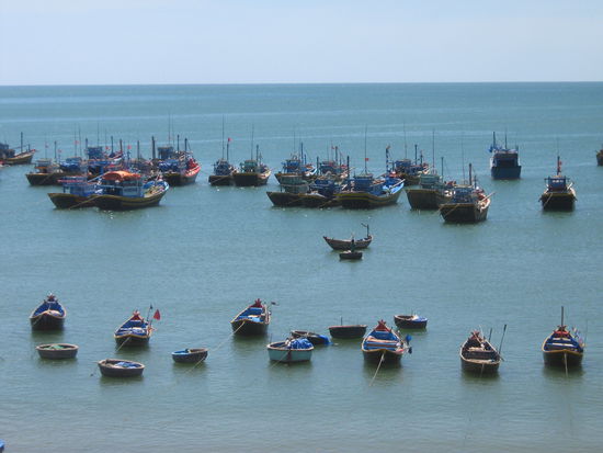 im Hafen von Mui Ne