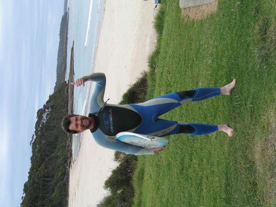 Bawley Point (nördlich Batemans Bay): Chris und sein erstes Surfabenteuer