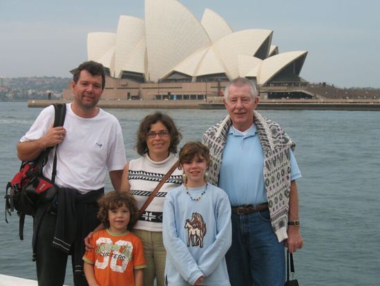 Unsere Reisecrew Chris, Leon, Uli, Selina und Opa Rudi