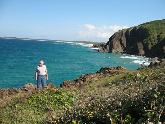 ... da ist Rudi und im Hintergrund Point Plomer