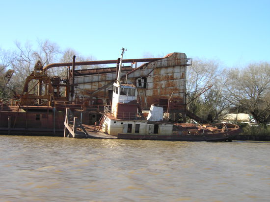 Wracks im Tigredelta