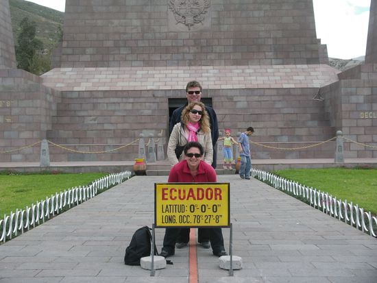 Wir am falschen Aequator.