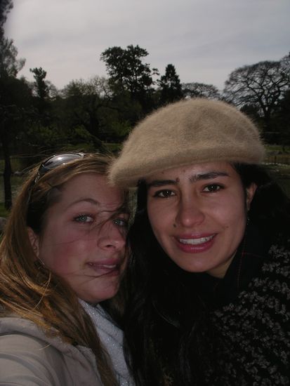 Lucero aus Colombia conmigo im Japanischen Garten.