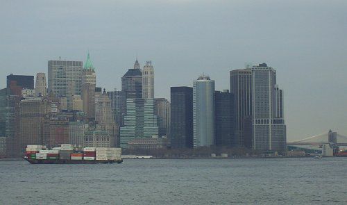 Blick auf mein Manhattan, rechts im Hintergrund die Brooklyn Bridge
