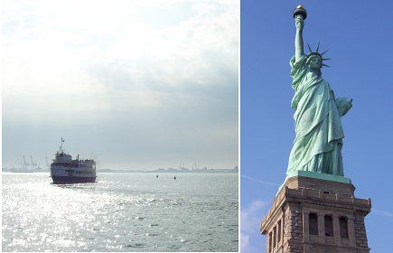 Fähre nach Liberty Island und Freiheitsstatue