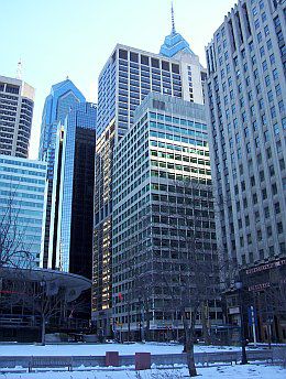 Hochhäuser in Philadelphias Innenstadt