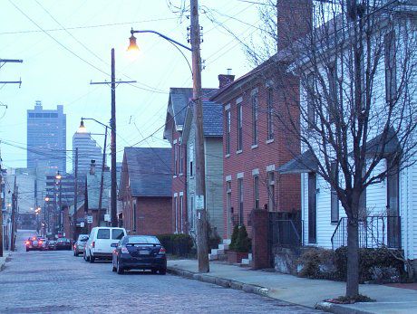 Morgenstimmung in Columbus vor der Weiterreise mit dem Bus