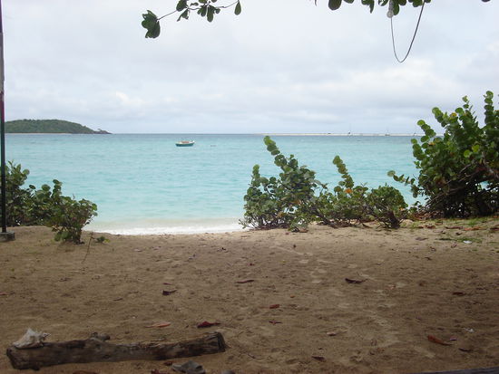 Blick von der Huette in der es Mittagessen gab.