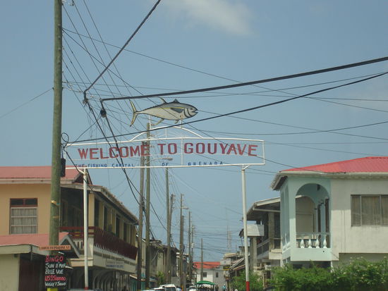 Ortseingang Gouyave.