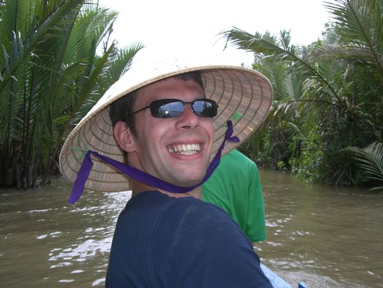 lars auf einem Auslaeufer des Mekong