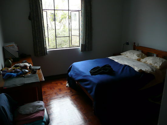 Das ist mein Zimmer. Mit Blick in den ruhigen Garten. Ich habe traumhaft geschlafen!