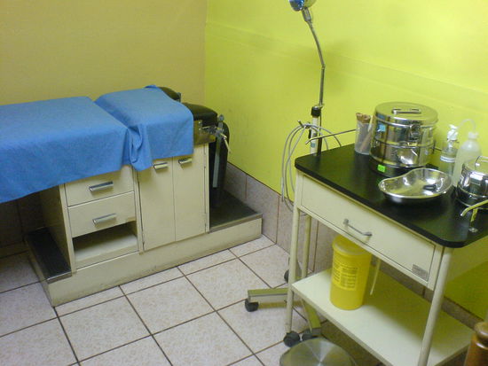 Unser 9qm Behandlungszimmer.