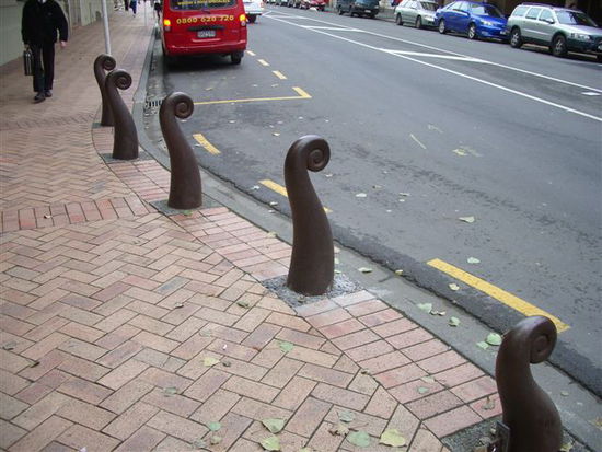 Farn-Poller, die Kiwis haben Sinn fuers Detail