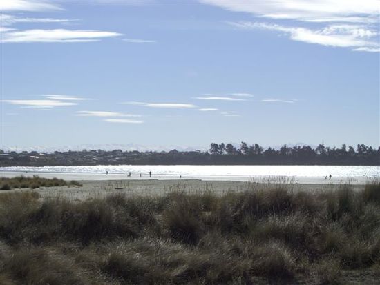 Der Strand der Caroline Bay.