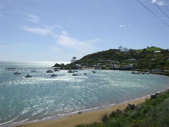 Das Fischeroertchen Moeraki auf dem Weg zurueck nach Timaru.