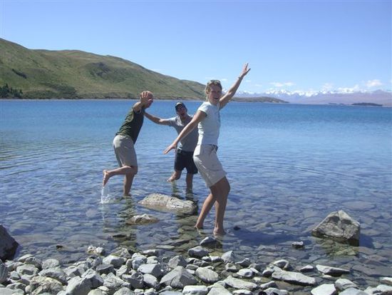 Drei Grazien im Lake Tekapo
