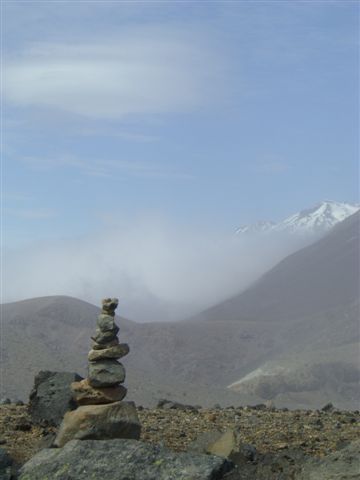 Mt. Ruapehu im Hintergrund.