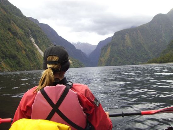 kajaken auf dem Doubtful Sound