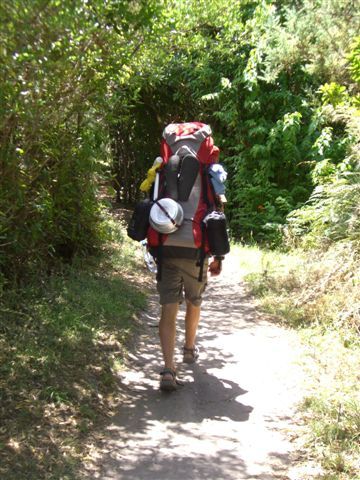 ....ja genau, der Rucksack war schwer!