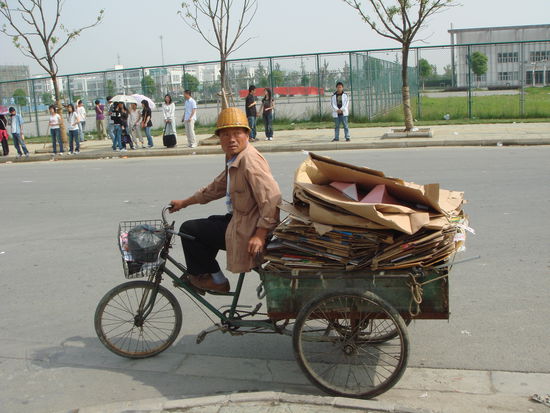 Zum Glück hatte er ein "Dreirad", sonst wäre er vor Staunen umgefallen