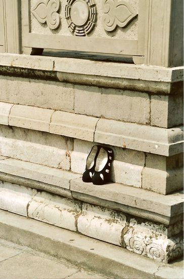 Schuhelüften ist im ganzen Land ein beliebter Zeitvertreib - hier die eines Mönches