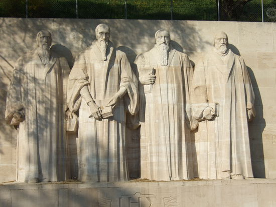 Reformationsdenkmal (darf ich vorstellen: Farel, Calvin, de Bèze und Knox)