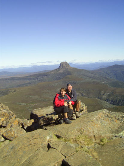 On the top