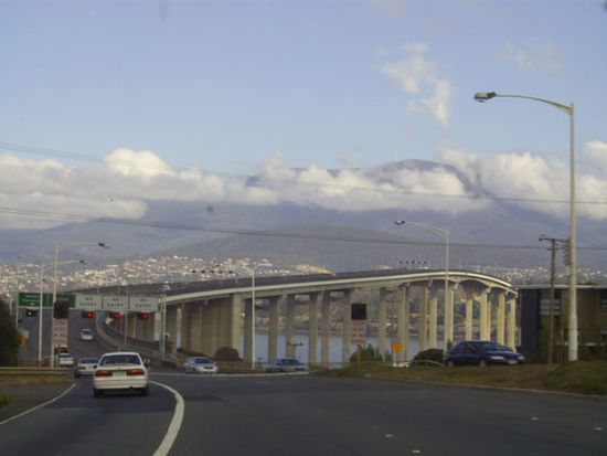 Die "Einfahrt" nach Hobart