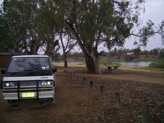 Schlafplatz am Murray River