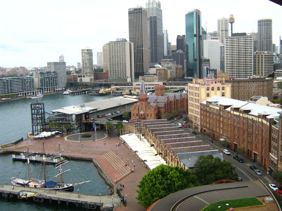 Blick auf The Rocks - Dem Geburtsplatz Australiens