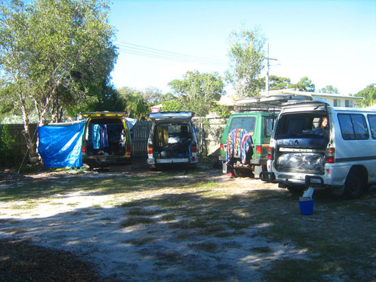 Parkplatz in Pippies Beachhouse