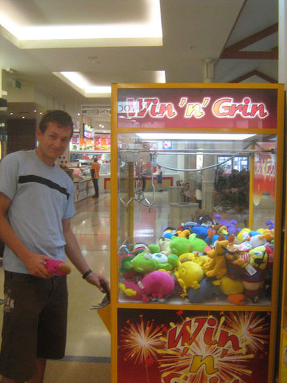 Zeitvertreib im Shopping-Center