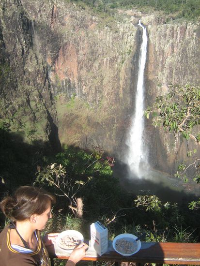 Was fuer eine Aussicht waehrend unserem Fruehstueck