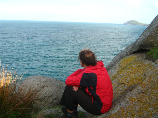 Da im Winter Glattwale in die waermeren Gewaesser vom Aussielande ziehen, um zu kalben hofften wir die riesigen Meeresbewohner zu erspaehen - leider ohne Erfolg 