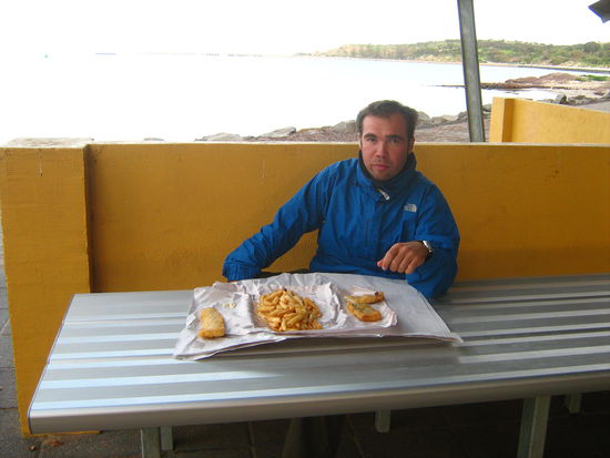 Jensi ganz ungeduldig - yummieeee Fish &amp; Chips