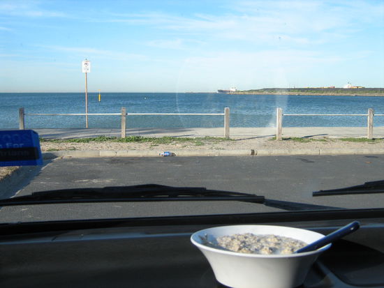 Parkplatz auf dem wir immer unser Muesli futtern 