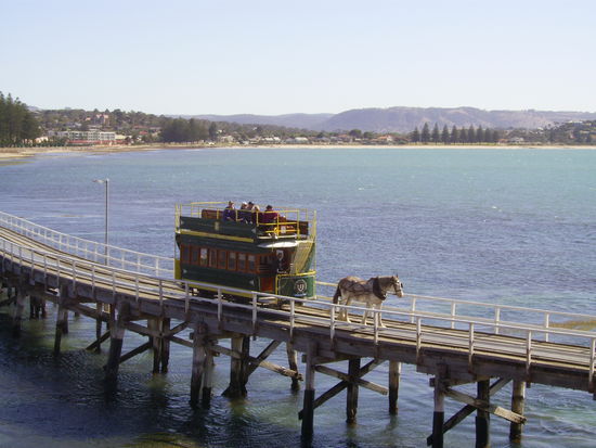 Pferdestrassenbahn nach Granite Island
